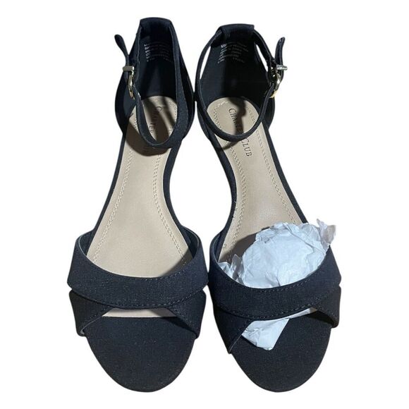 Charter Club Women's Black Gippi Wedge Sandals - Black - 6.5 - Picture 6 of 9